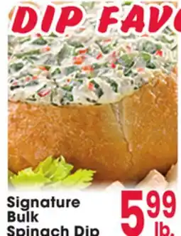 Jewel-Osco Signature Bulk Spinach Dip offer