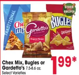 Jewel-Osco Chex Mix, Bugles or Gardetto's offer