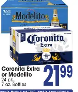Jewel-Osco Coronita Extra or Modelito offer