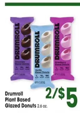 Jewel-Osco Drumroll Plant Based Glazed Donuts offer