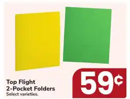Jewel-Osco Top Flight 2-Pocket Folders offer