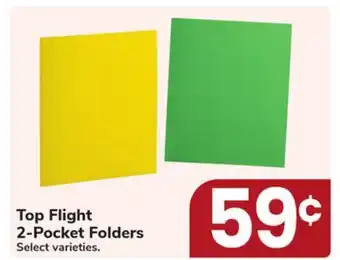 Jewel-Osco Top Flight 2-Pocket Folders offer