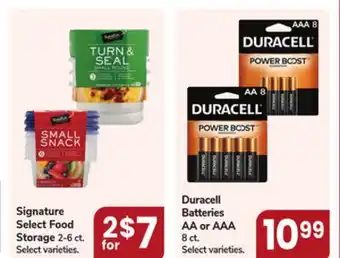 Jewel-Osco Signature Select Food Storage offer
