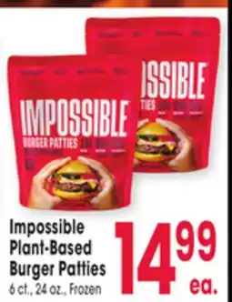 Jewel-Osco Impossible Plant-Based Plant-Based Burger Patties offer