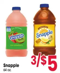 Jewel-Osco Snapple offer