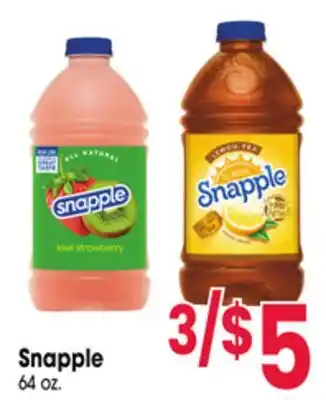 Jewel-Osco Snapple offer