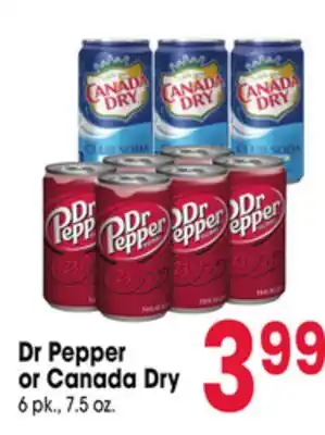 Jewel-Osco Dr Pepper or Canada Dry offer