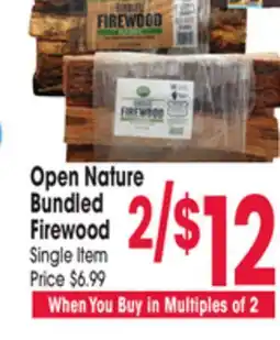 Jewel-Osco Open Nature Bundled Firewood offer