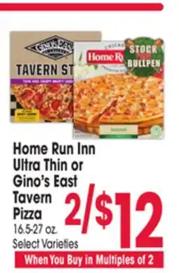 Jewel-Osco Home Run Inn Ultra Thin or Gino's East Tavern Pizza offer