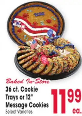 Jewel-Osco 36 ct. Cookie Trays or 12 Message Cookies offer