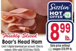 Jewel-Osco Boar's Head Ham offer