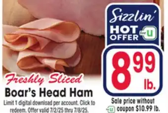 Jewel-Osco Boar's Head Ham offer