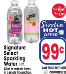 Jewel-Osco Signature Select Sparkling Water offer