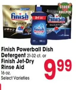 Jewel-Osco Finish Powerball Dish Detergent 21-32 ct. or Finish Jet-Dry Rinse Aid 16 oz offer