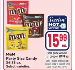 Jewel-Osco M&M Party Size Candy offer