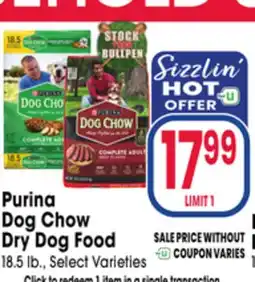 Jewel-Osco Purina Dog Chow Dry Dog Food offer