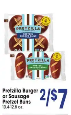 Jewel-Osco Pretzilla Burger or Sausage Pretzel Buns offer