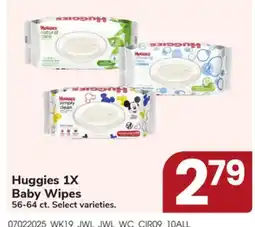 Jewel-Osco Huggies 1X Baby Wipes offer