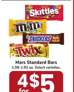 Jewel-Osco Mars Standard Bars offer