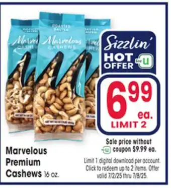 Jewel-Osco Marvelous Premium Cashews offer