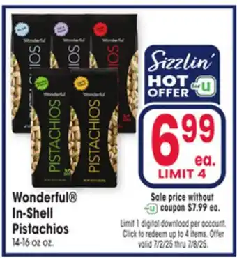 Jewel-Osco Wonderful In-Shell In-Shell Pistachios offer