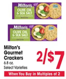 Jewel-Osco Milton's Gourmet Crackers offer