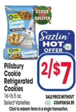 Jewel-Osco Pillsbury Cookie Refrigerated Cookies offer