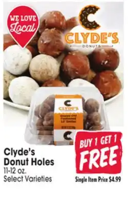 Jewel-Osco Clyde's Donut Holes offer