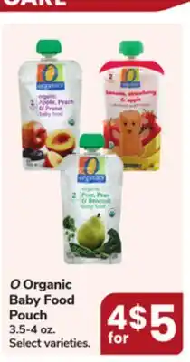 Jewel-Osco O Organic Baby Food Pouch offer