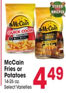 Jewel-Osco McCain Fries or Potatoes offer