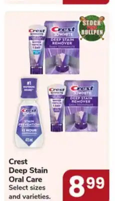 Jewel-Osco Crest Deep Stain Oral Care offer
