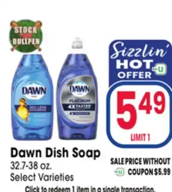Jewel-Osco Dawn Dish Soap offer