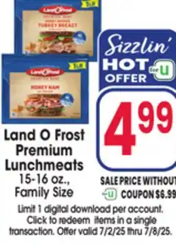 Jewel-Osco Land O Frost Premium Lunchmeats offer