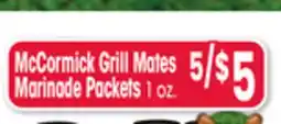 Jewel-Osco McCormick Grill Mates Marinade Packets offer