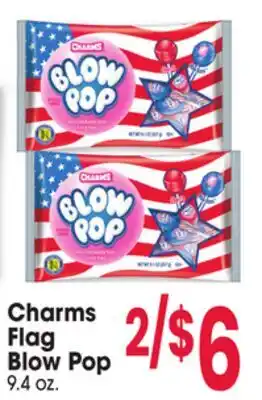 Jewel-Osco Charms Flag Flag Blow Pop offer