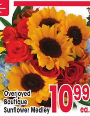 Jewel-Osco Overjoyed Boutique Sunflower Medley offer