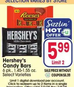 Jewel-Osco Hershey's Candy Bars offer