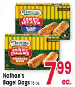 Jewel-Osco Nathan's Bagel Dogs offer