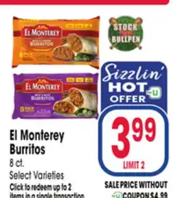 Jewel-Osco El Monterey Burritos offer