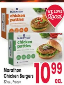 Jewel-Osco Marathon Chicken Burgers offer