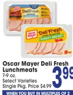 Jewel-Osco Oscar Mayer Deli Fresh Lunchmeats offer