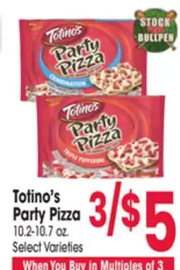 Jewel-Osco Totino's Party Pizza offer