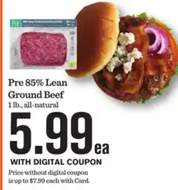 Mariano's Pre 85% Lean Ground Beef offer