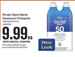 Mariano's Kroger Sport Spray Sunscreen Twinpack offer