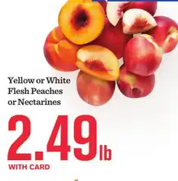 Mariano's Yellow or White Flesh Peaches or Nectarines offer