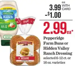 Mariano's Pepperidge Farm Buns or Hidden Valley Ranch Dressing offer