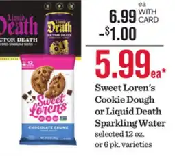 Mariano's Sweet Loren's Cookie Dough or Liquid Death Sparkling Water offer