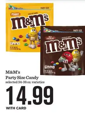 Mariano's M & M' s Party Size Candy offer