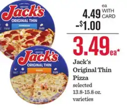 Mariano's Jack's Original Thin Pizza offer