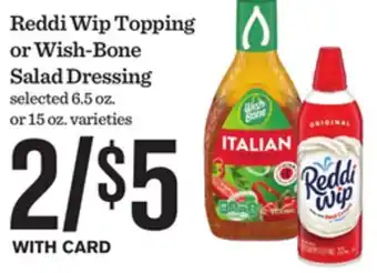 Mariano's Reddi Wip Topping or Wish-Bone Salad Dressing offer
